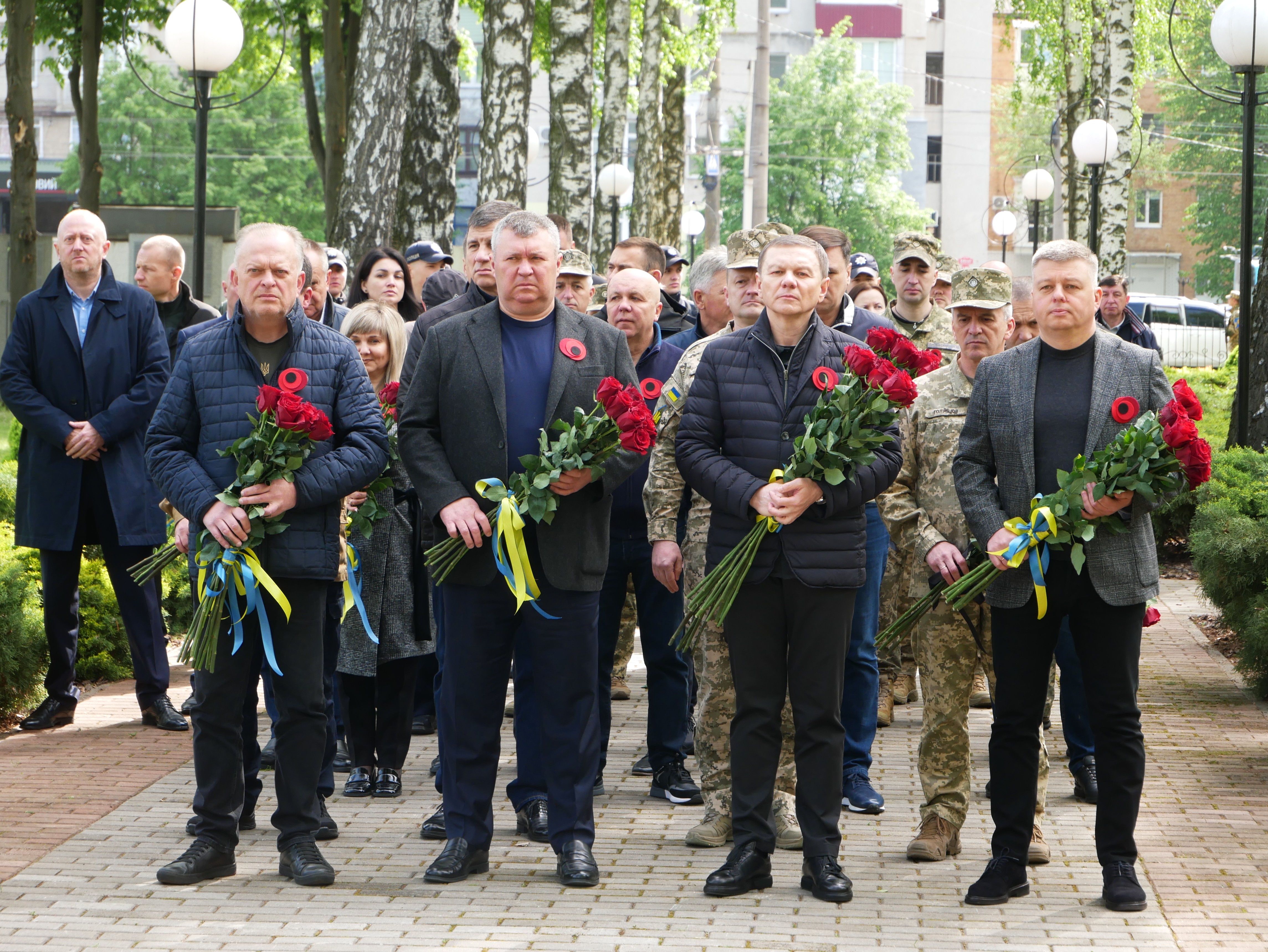 заступник начальника ОВА Сергій Здітовецький, голова обласної Ради Вячеслав Соколовий та Вінницький міський голова Сергій Моргунов 