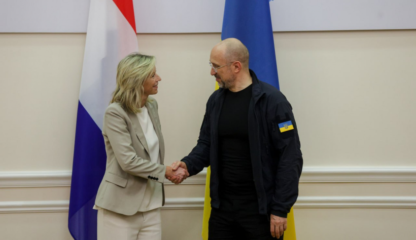 Прем’єр-міністр України Денис Шмигаль та Міністр оборони Нідерландів Кайса Оллонгрен