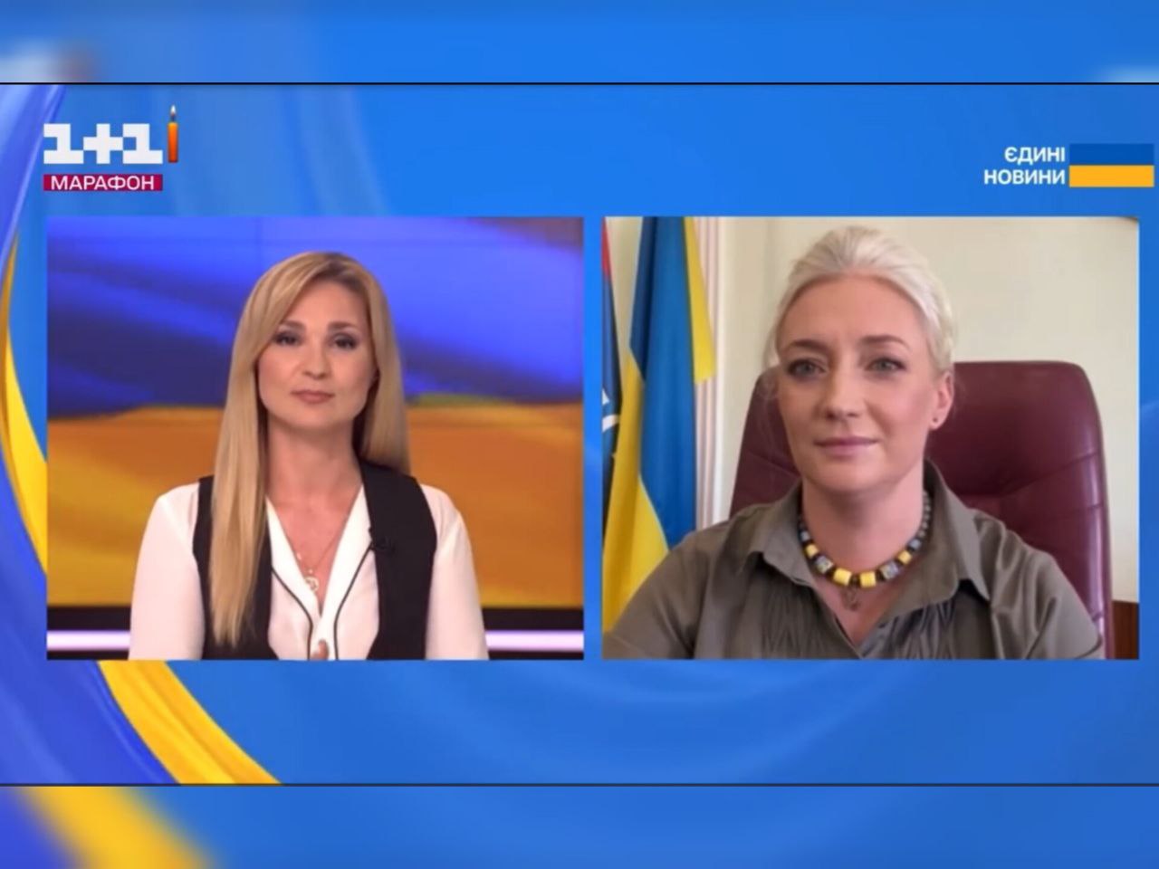 Перша заступниця начальника ОВА  Наталя Заболотна в телемарафоні