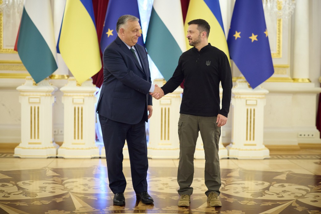 Президент України Володимир Зеленський та Прем’єр-міністр Угорщини Віктор Орбан 