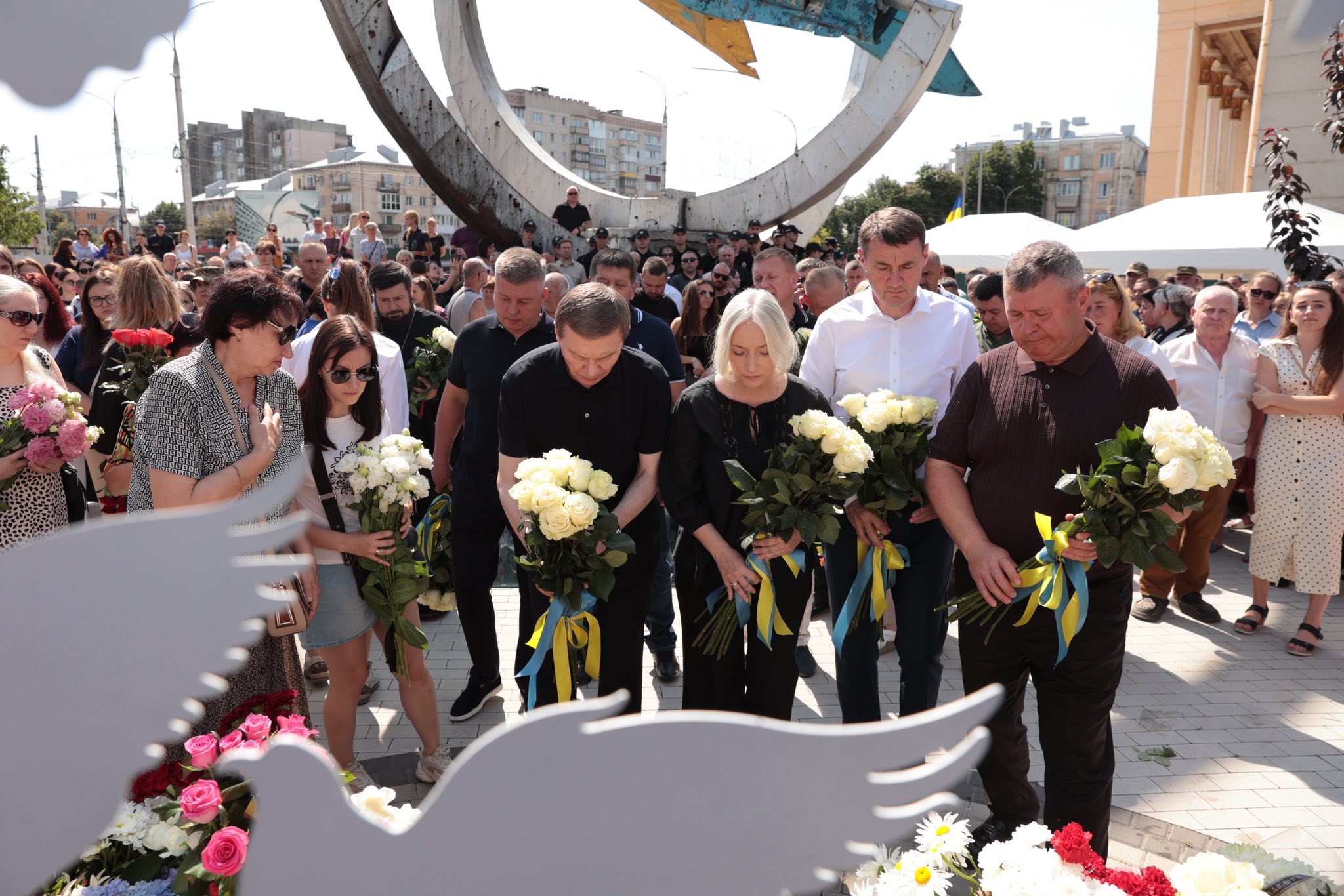 На Вінниччині вшанували загиблих внаслідок ракетного обстрілу 14 липня 2022 року