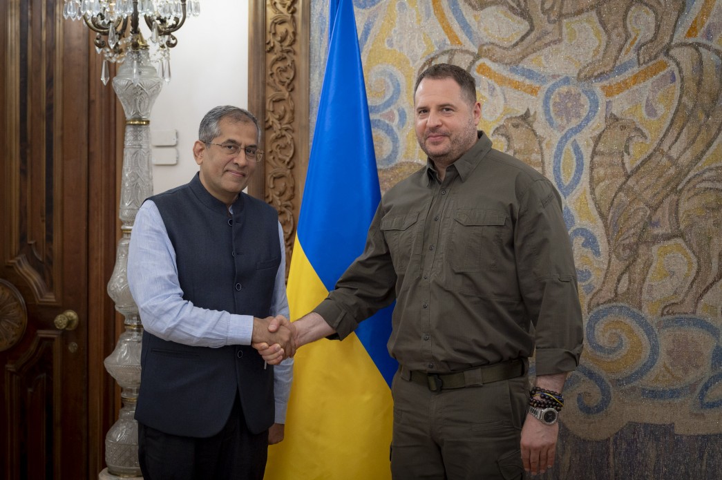 керівник Офісу Президента Андрій Єрмак та заступник радника з питань національної безпеки Прем’єр-міністра Індії Паван Капур
