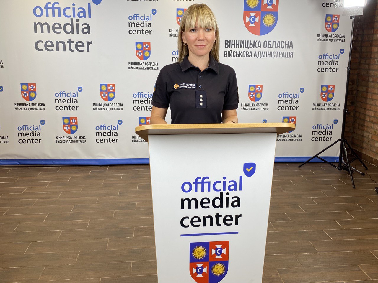 Речниця ГУ ДСНС у Вінницькій області Світлана Урбанська