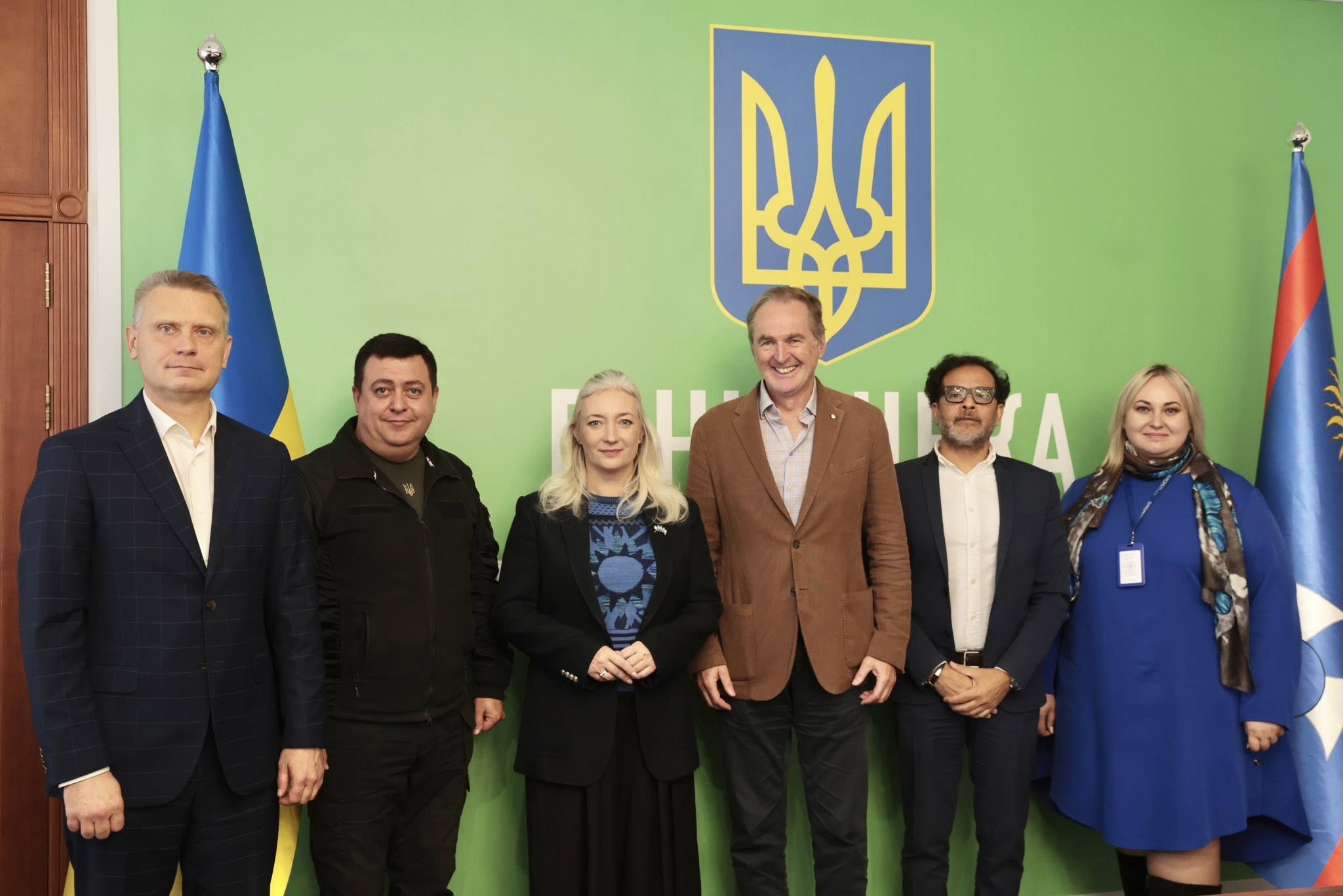 Перша заступниця начальника ОВА Наталя Заболотна, заступник начальника ОВА (CDTO) Андрій Кавунець, директор Департаменту міжнародного співробітництва та регіонального розвитку ОВА Ігор Цехановський та учасники заходу