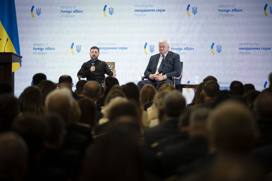 Президент України Володимир Зеленський під час виступу