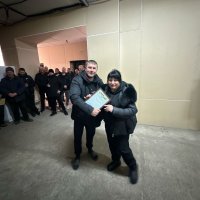 Вручення подяки працівнику з Вінниччини, який брав участь у будівництві фортифікаційних споруд