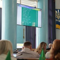 Монітор з результатами голосування