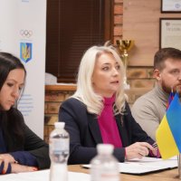 Перший заступник Начальника ОВА Наталя Заболотна під час наради з керівниками обласних спортшкіл