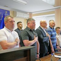 Заступник начальника ОВА Олександр Піщик з учасниками заходу