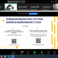 Відеоконференція. Cкріншот. Учасники zoom-конференції. Слайд доповідача.