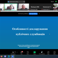 Відеоконференція. Cкріншот. Учасники zoom-конференції. Слайд доповідача.