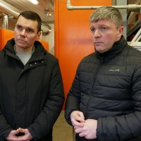 Заступник Міністра розвитку громад та територій України Костянтин Ковальчук та заступник Начальника ОВА Олександр Піщик оглядають котельню