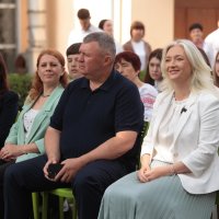 Перша заступниця начальника ОВА Наталя Заболотна, голова обласної Ради Вячеслав Соколовий та учасники заходу