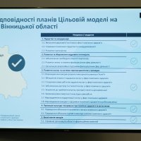 Слайд «Оцінка відповідності планів Цільовій моделі на прикладі Вінницької області»