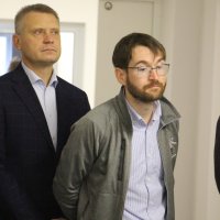 Учасники заходу під час огляду лікарні